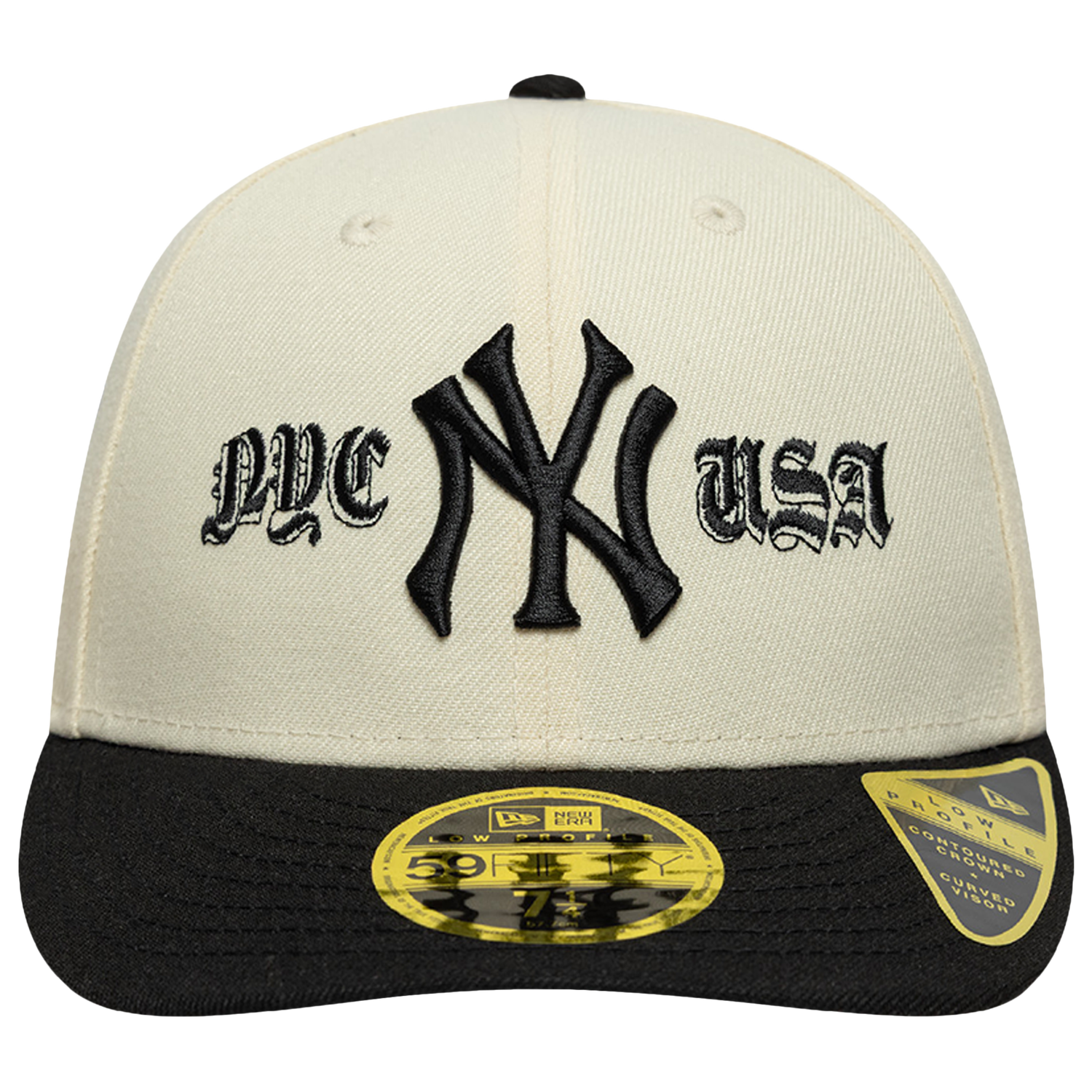 New Era Yankees 59FIFTY Coops Logo LP Cap - Men's - Black/White