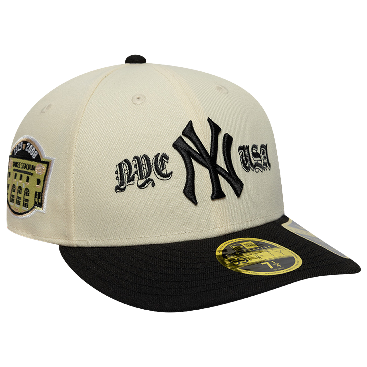 New Era Yankees 59FIFTY Coops Logo LP Cap - Men's - Black/White