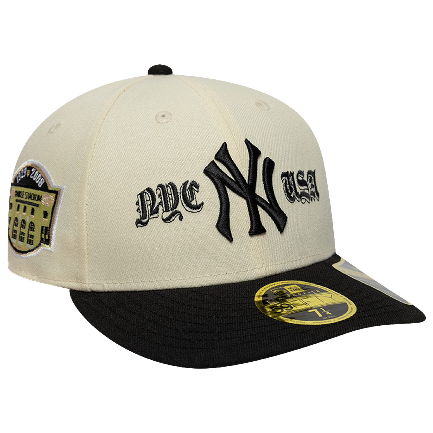 New Era Yankees 59FIFTY Coops Logo LP Cap - Men's - Black/White