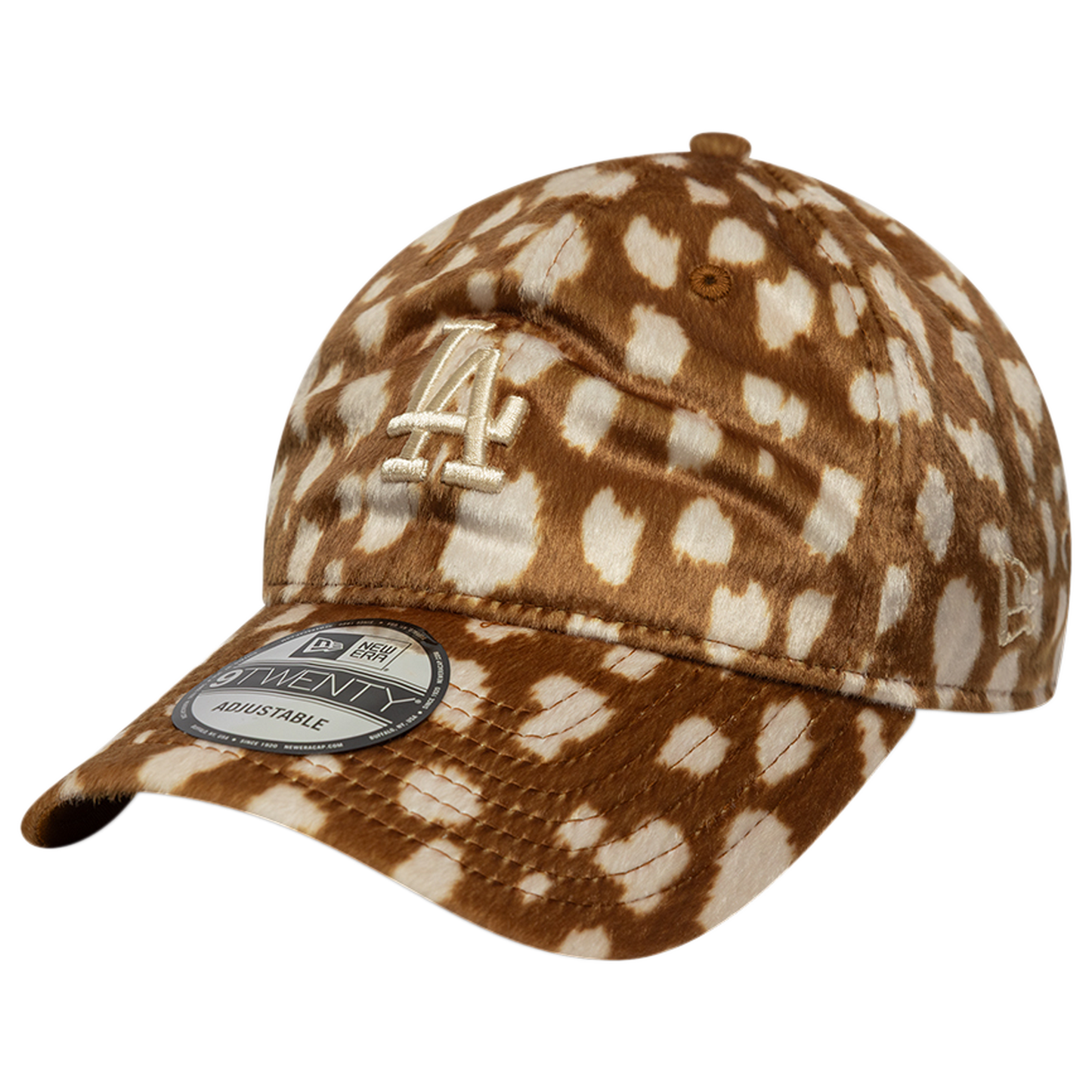 New Era Dodgers 9TWENTY Animal Print Cap - Men's - Tan/Multi