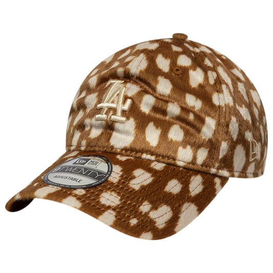 New Era Dodgers 9TWENTY Animal Print Cap - Men's - Tan/Multi