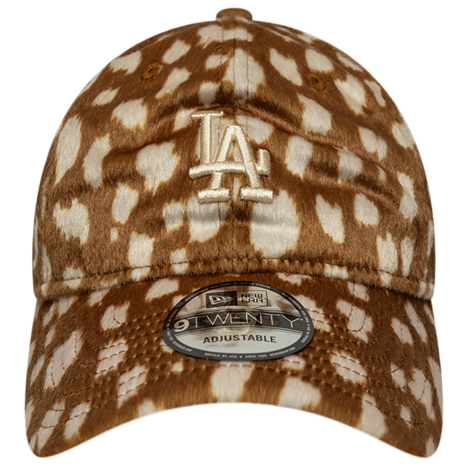 New Era Dodgers 9TWENTY Animal Print Cap - Men's - Tan/Multi