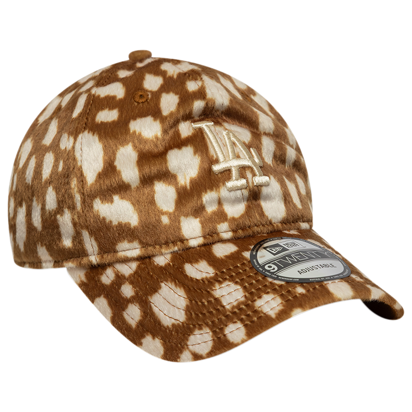 New Era Dodgers 9TWENTY Animal Print Cap - Men's - Tan/Multi