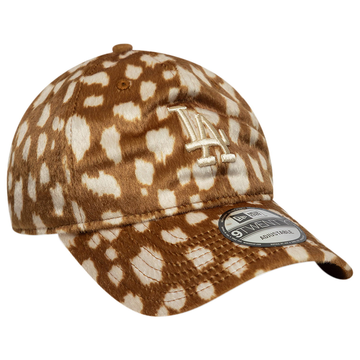 New Era Dodgers 9TWENTY Animal Print Cap - Men's - Tan/Multi