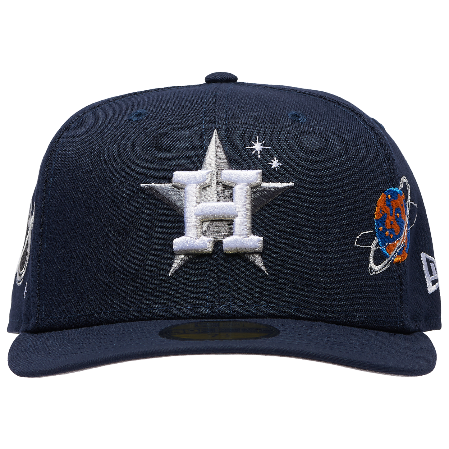 New Era Astros Planet Icon PC Cap - Men's - Navy/Orange