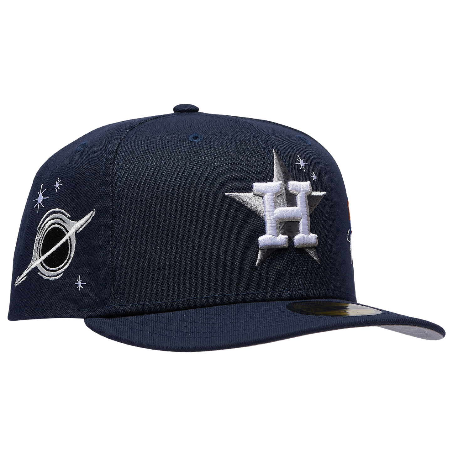 New Era Astros Planet Icon PC Cap - Men's - Navy/Orange