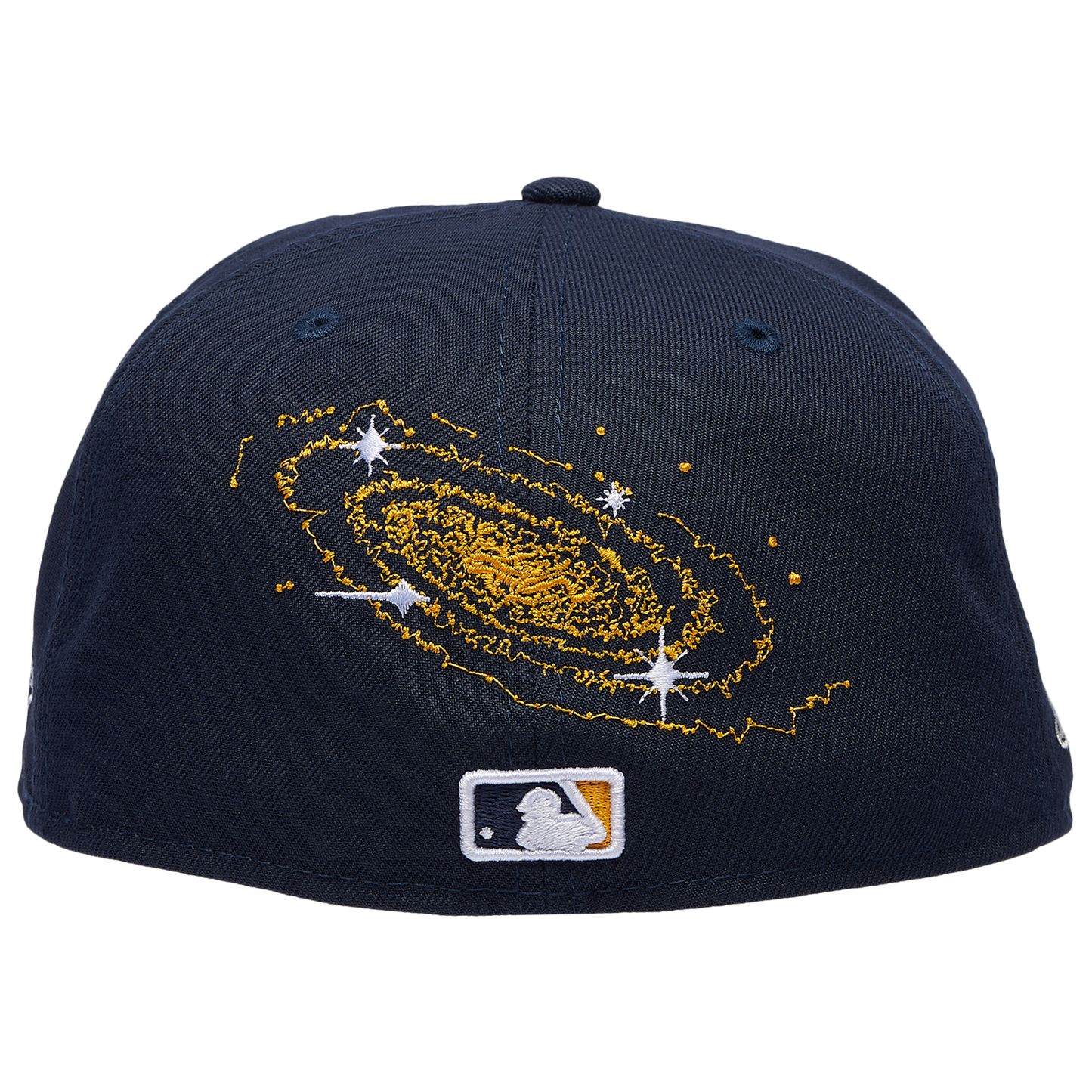New Era Braves Planet Icon PC Cap - Men's - Navy/Orange