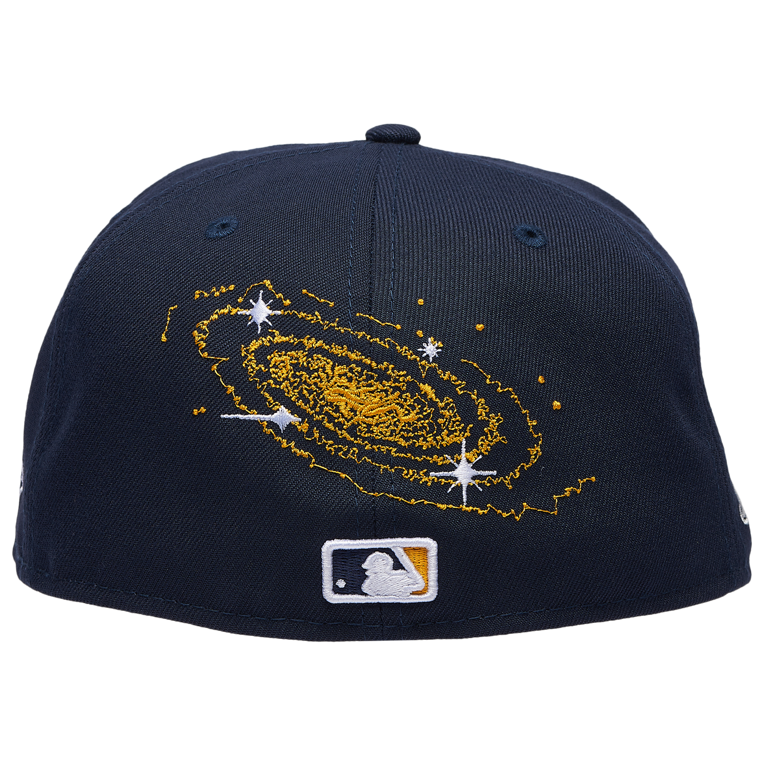 New Era Braves Planet Icon PC Cap - Men's - Navy/Orange