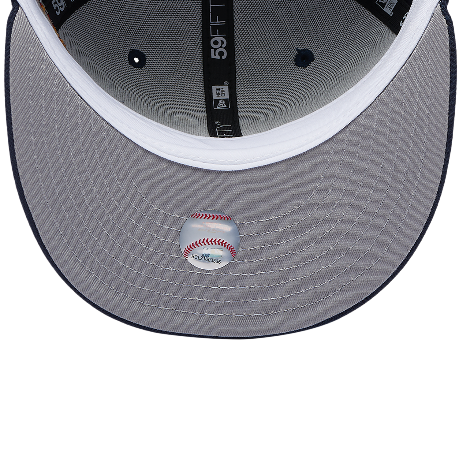 New Era Braves Planet Icon PC Cap - Men's - Navy/Orange