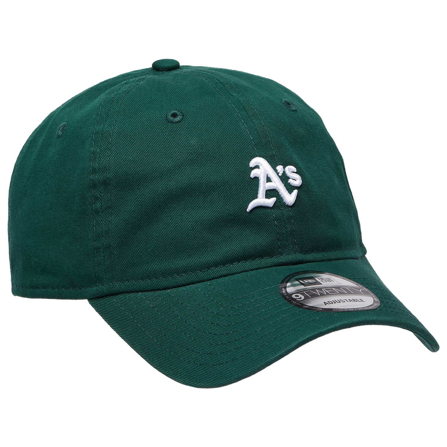 New Era Athletics Washed Mini 9TWENTY Cap - Men's - White/Dark Green