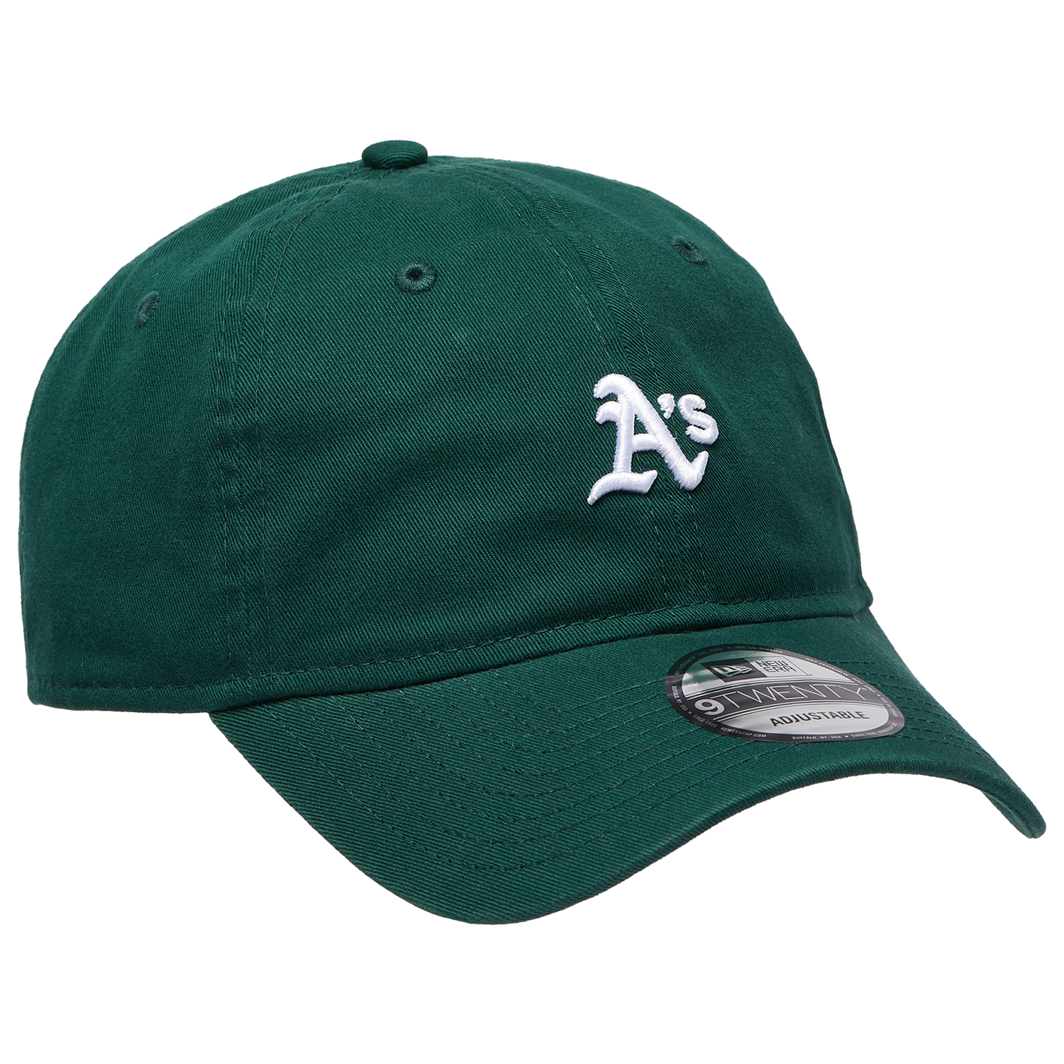 New Era Athletics Washed Mini 9TWENTY Cap - Men's - White/Dark Green
