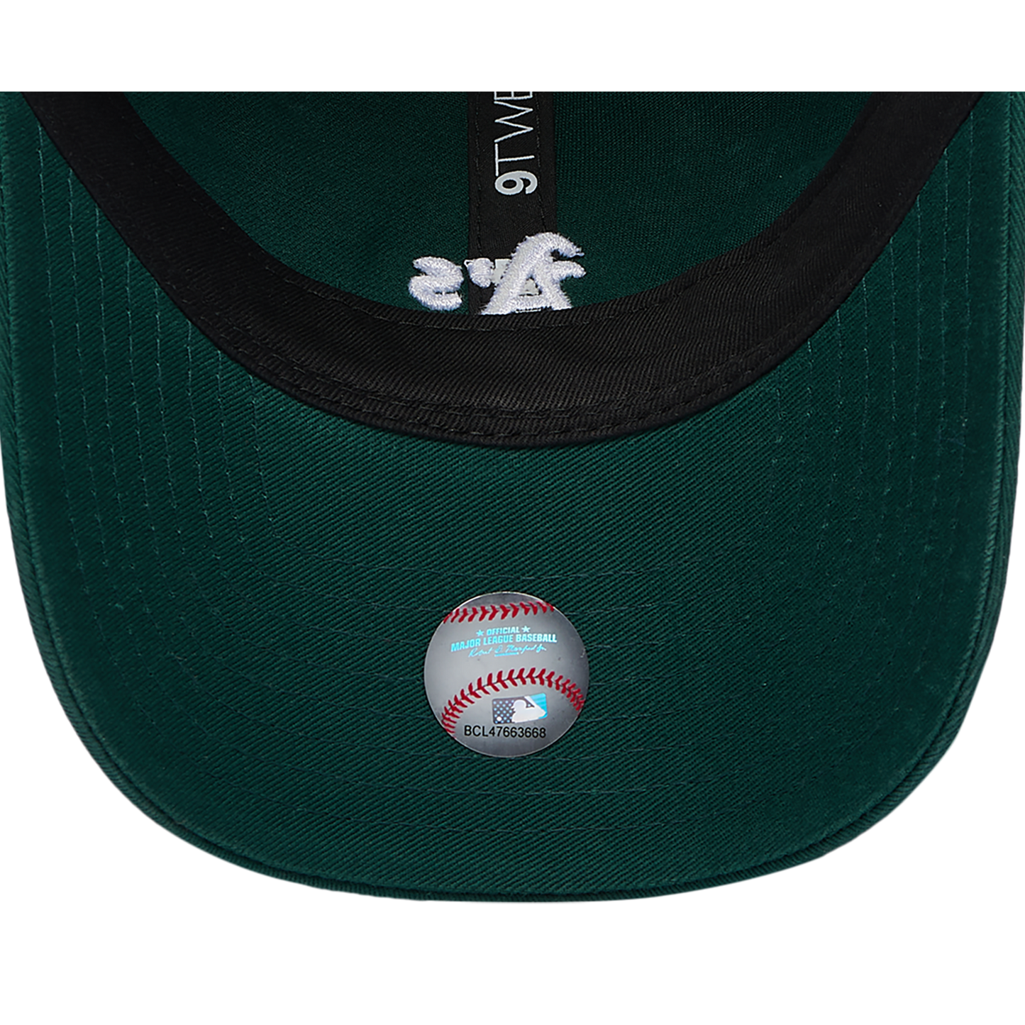 New Era Athletics Washed Mini 9TWENTY Cap - Men's - White/Dark Green
