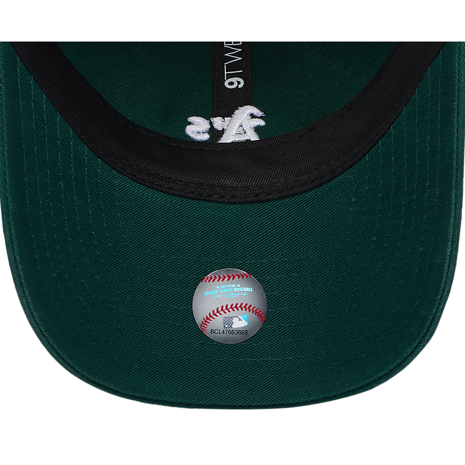 New Era Athletics Washed Mini 9TWENTY Cap - Men's - White/Dark Green