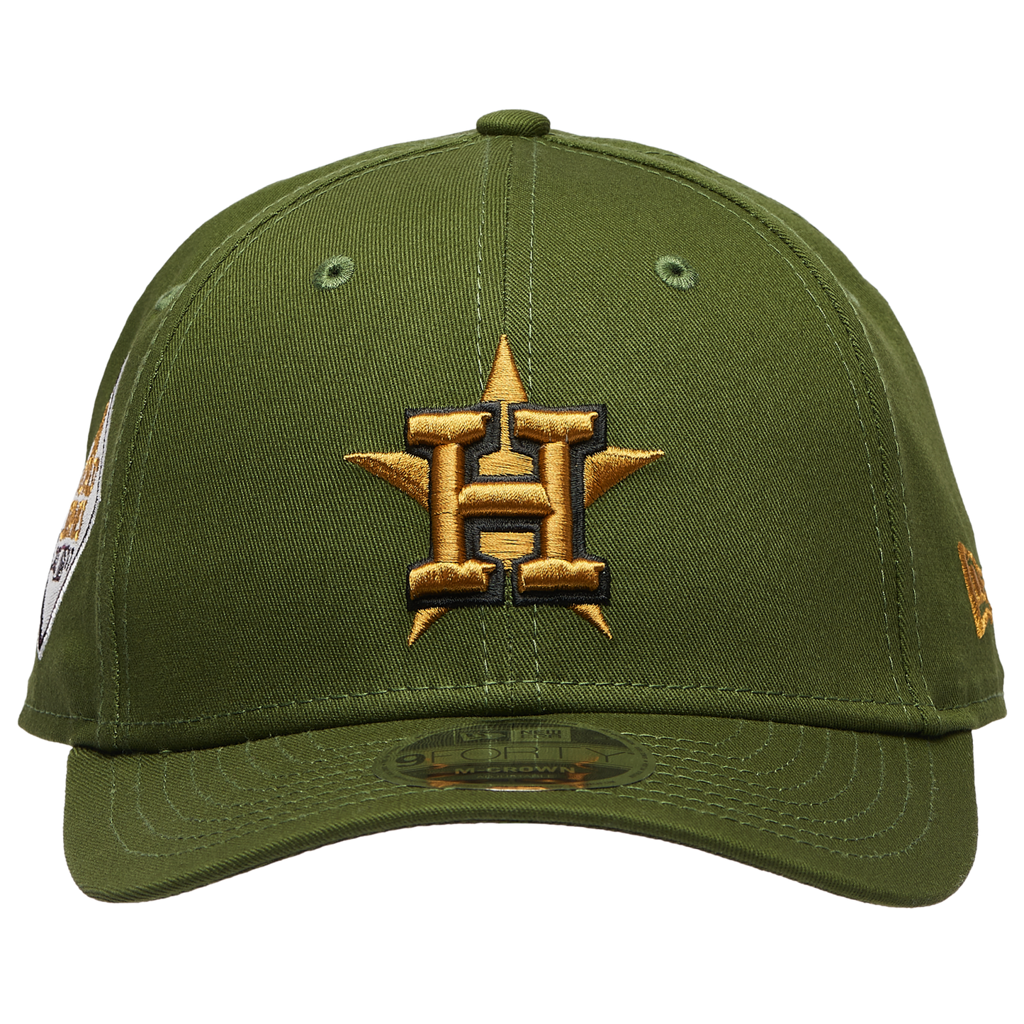 New Era Astros WS Patch 9FORTY Cap - Men's - Dark Green/Gold
