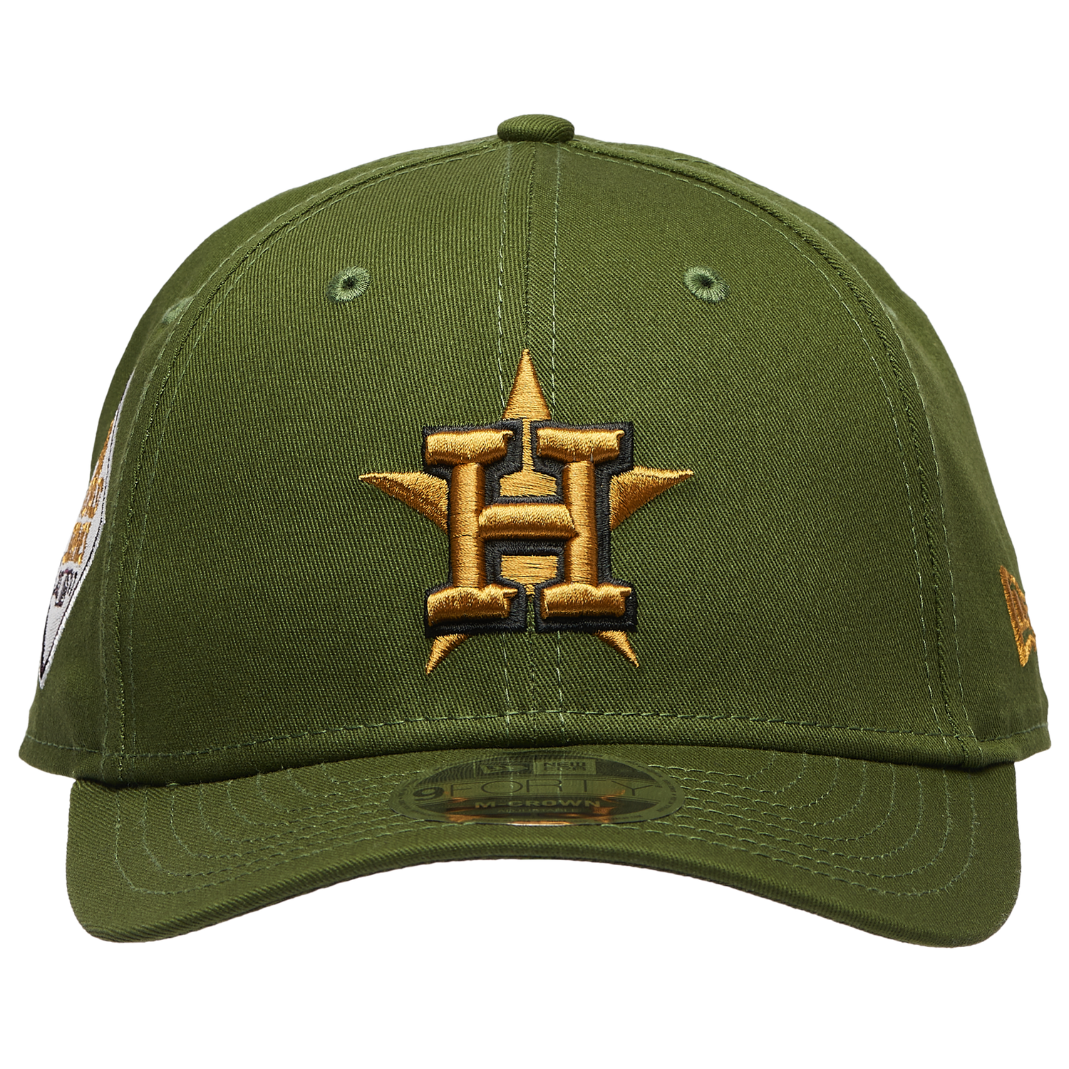 New Era Astros WS Patch 9FORTY Cap - Men's - Dark Green/Gold