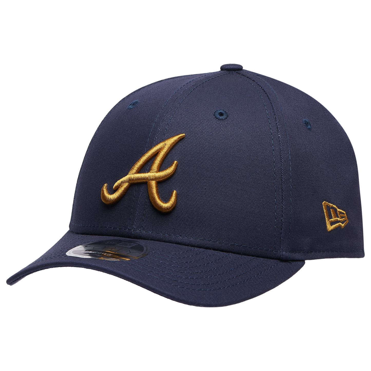 New Era Braves WS Patch 9FORTY Cap - Men's - Navy/Gold