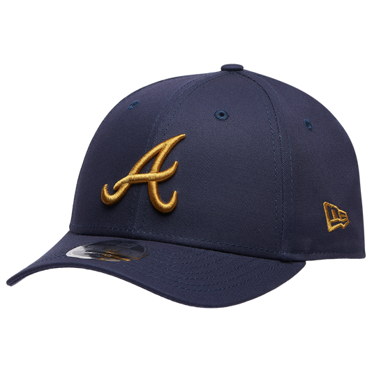 New Era Braves WS Patch 9FORTY Cap - Men's - Navy/Gold