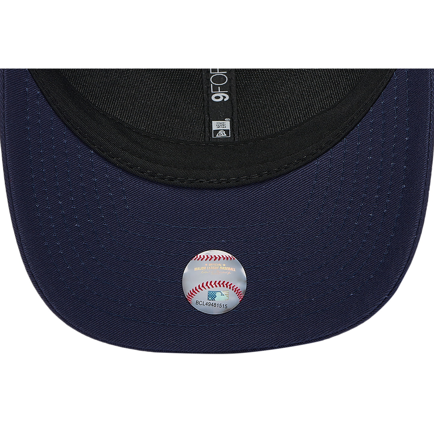 New Era Braves WS Patch 9FORTY Cap - Men's - Navy/Gold