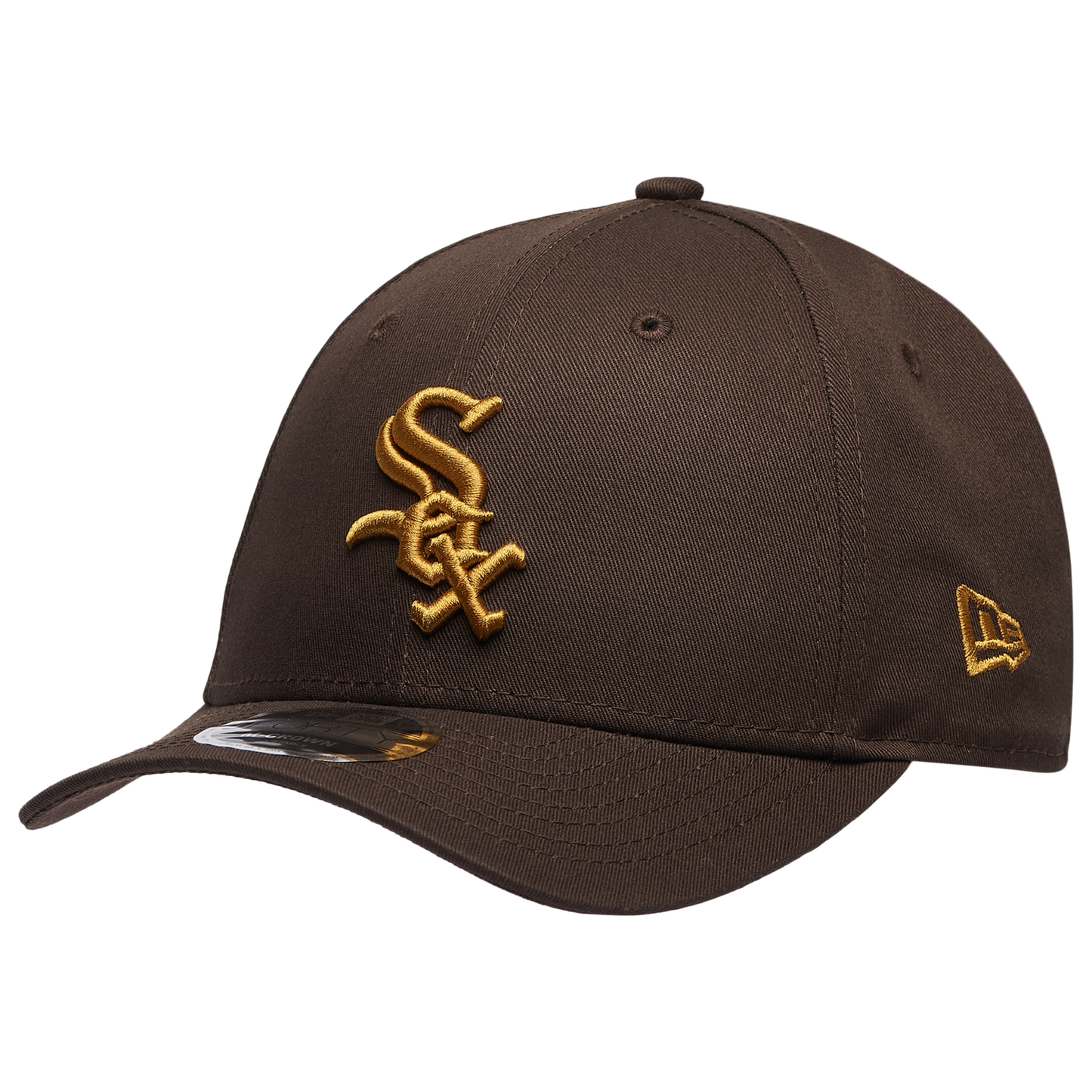 New Era White Sox WS Patch 9FORTY Cap - Men's - Gold/Dark Brown