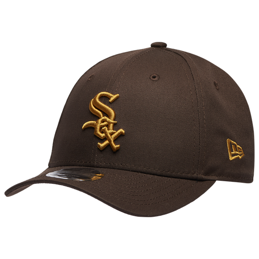 New Era White Sox WS Patch 9FORTY Cap - Men's - Gold/Dark Brown