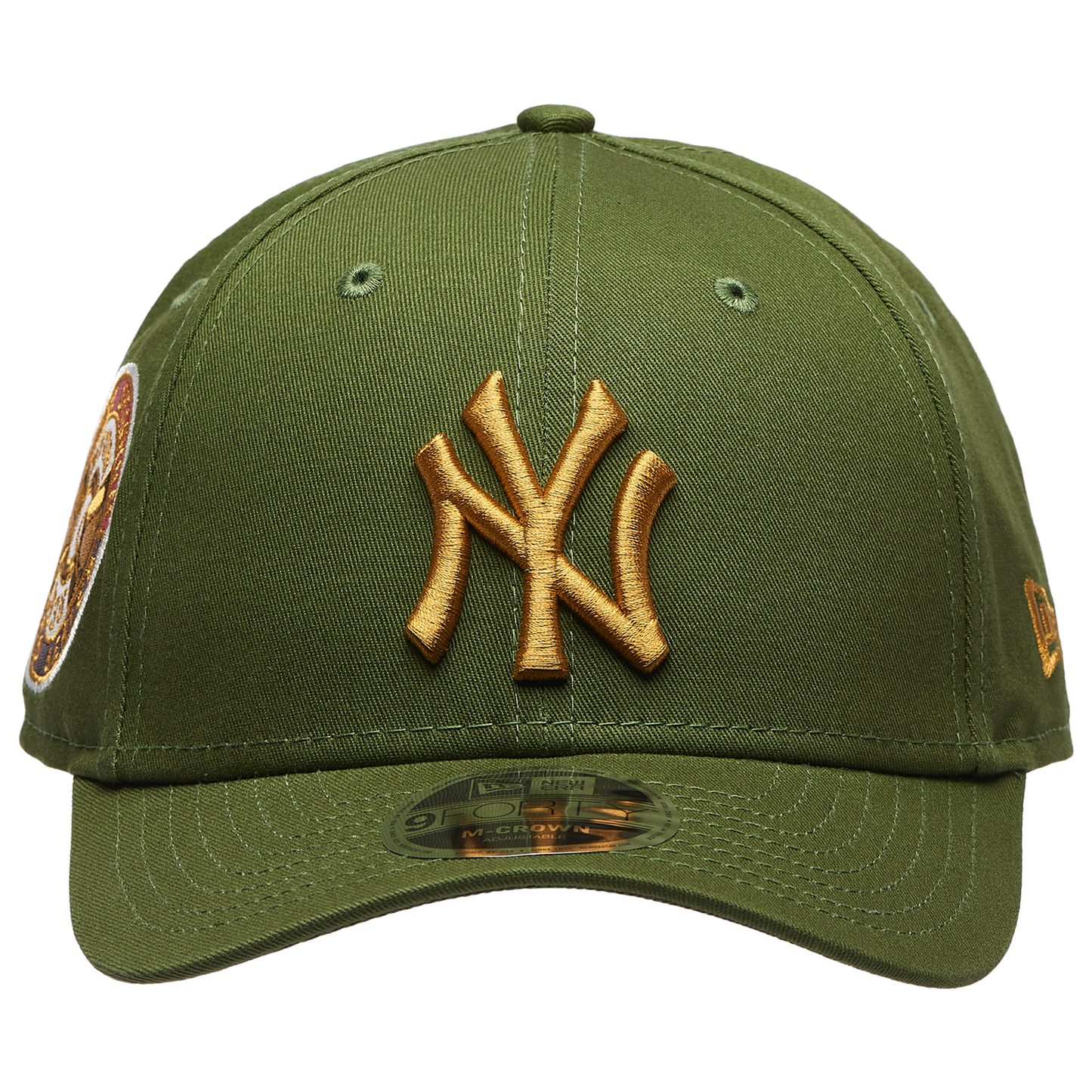 New Era Yankees WS Patch 9FORTY Cap - Men's - Gold/Dark Green
