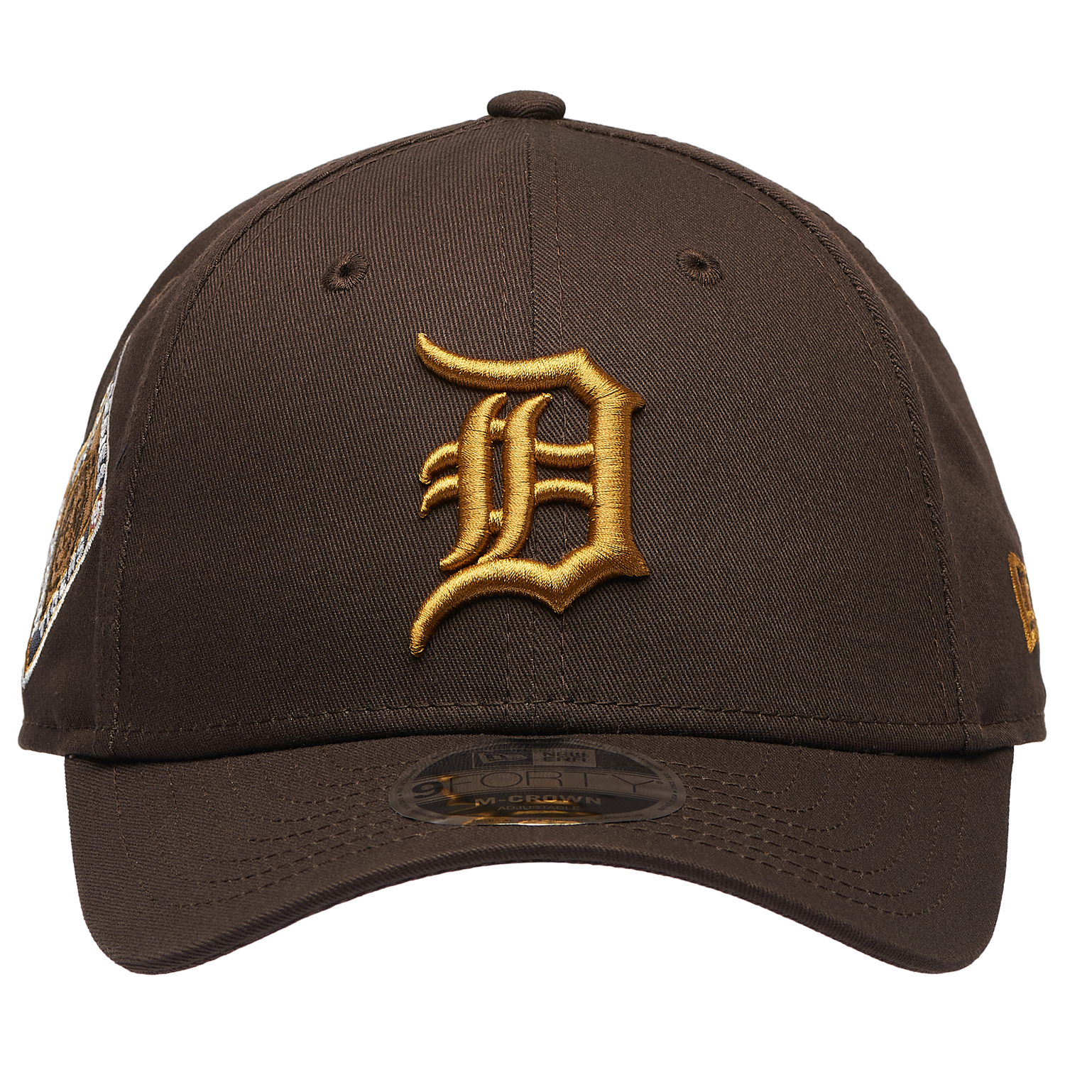 New Era Tigers WS Patch 9FORTY Cap - Men's - Dark Brown/Gold