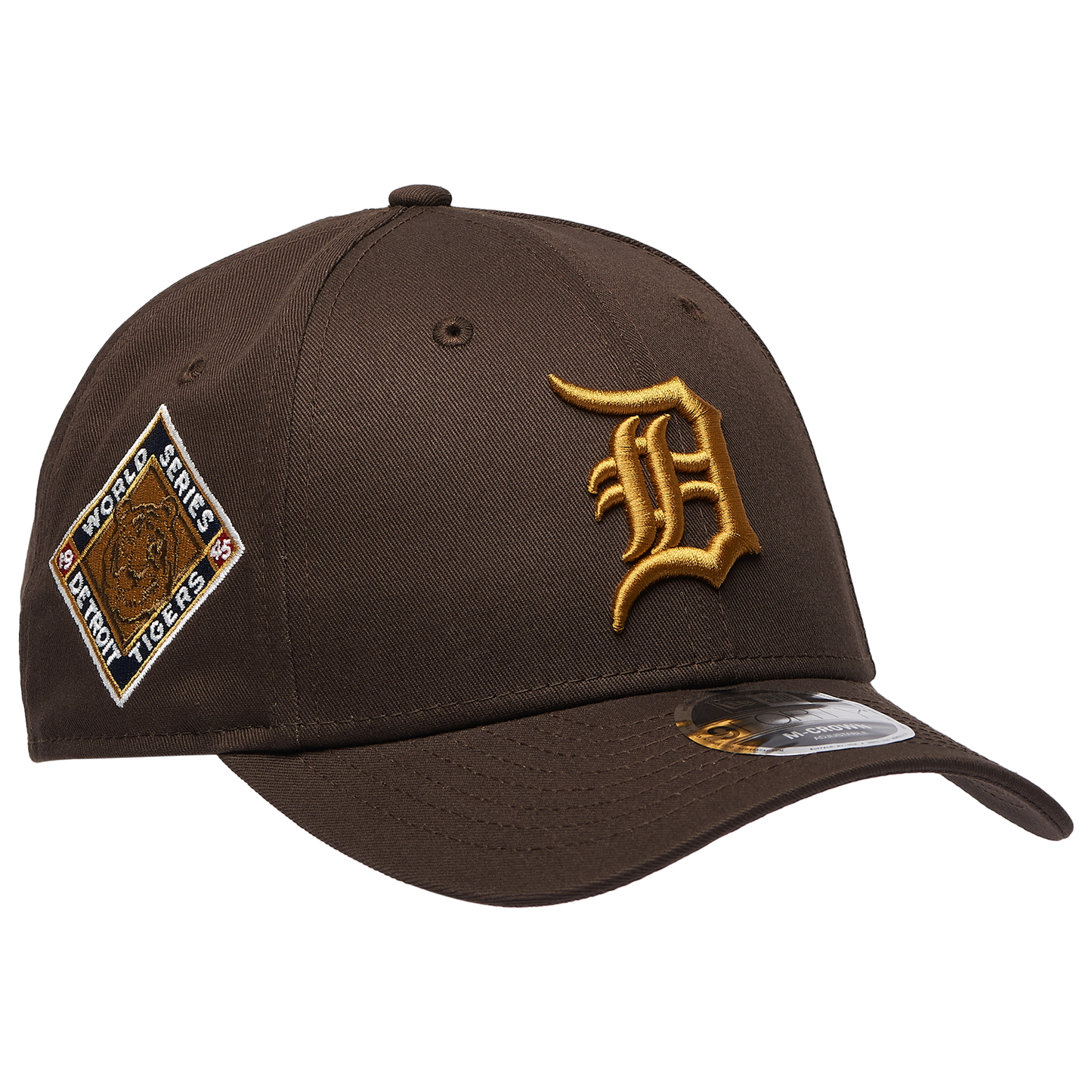 New Era Tigers WS Patch 9FORTY Cap - Men's - Dark Brown/Gold