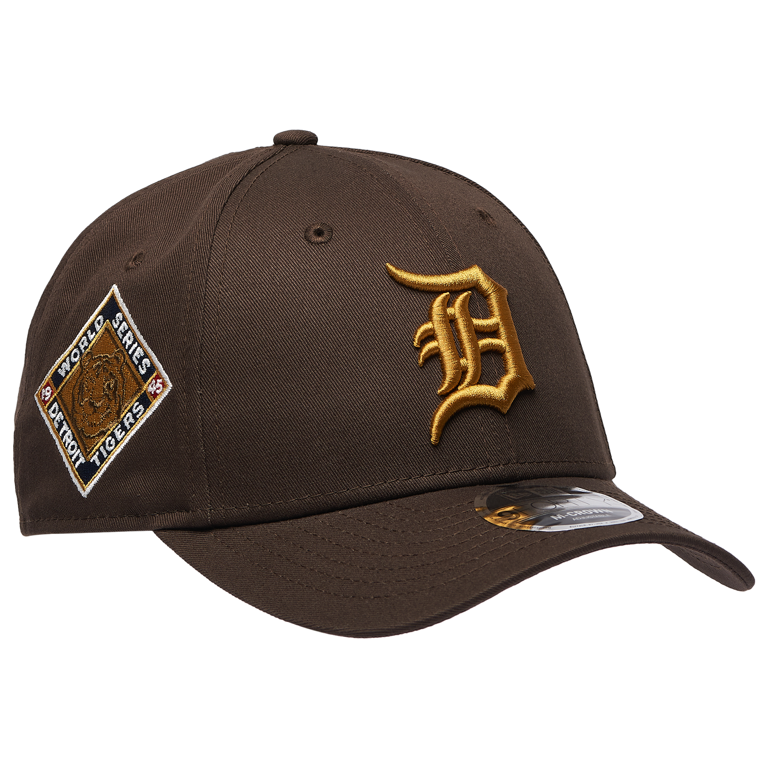New Era Tigers WS Patch 9FORTY Cap - Men's - Dark Brown/Gold