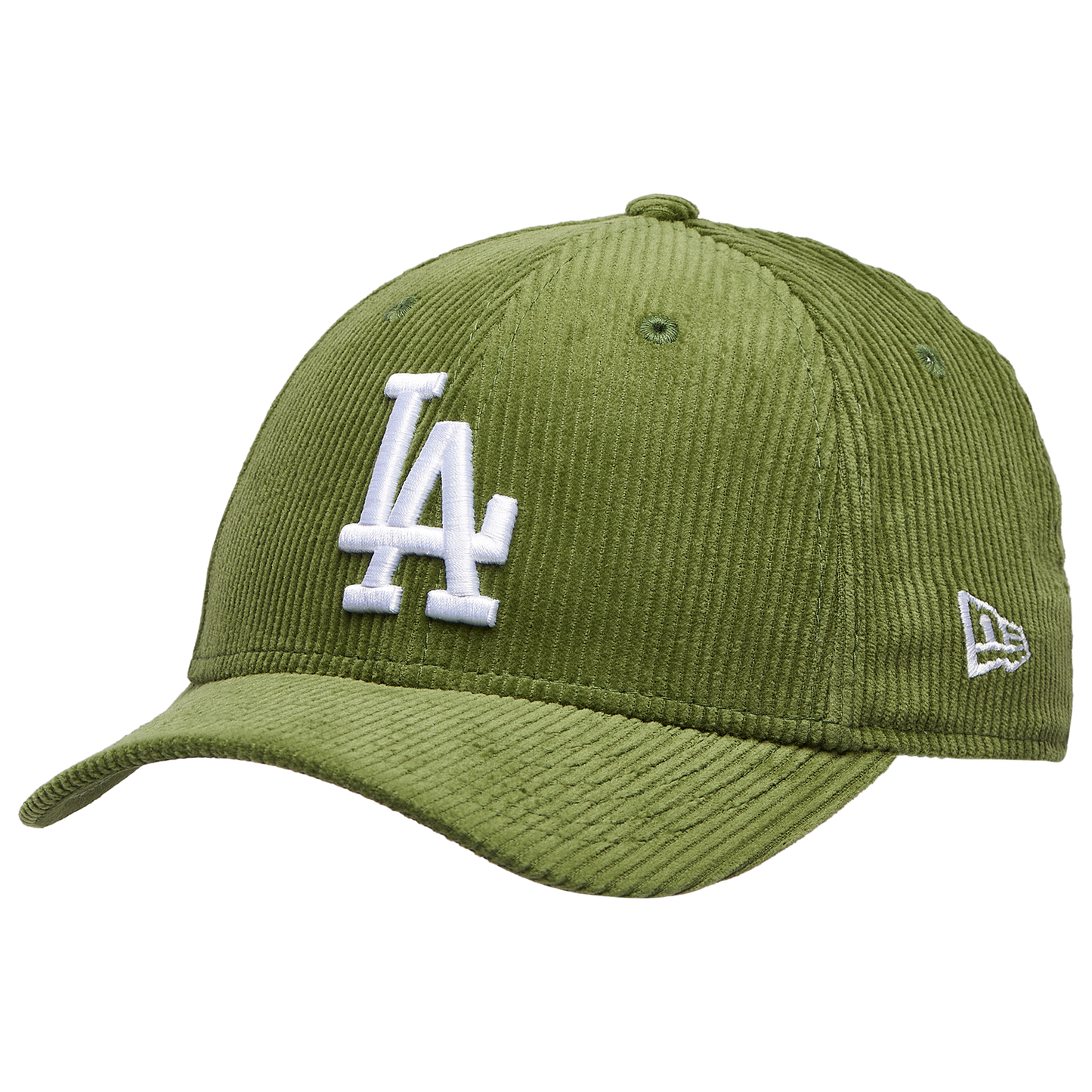 New Era Dodgers Cord 9FORTY Cap - Men's - Dark Green/White