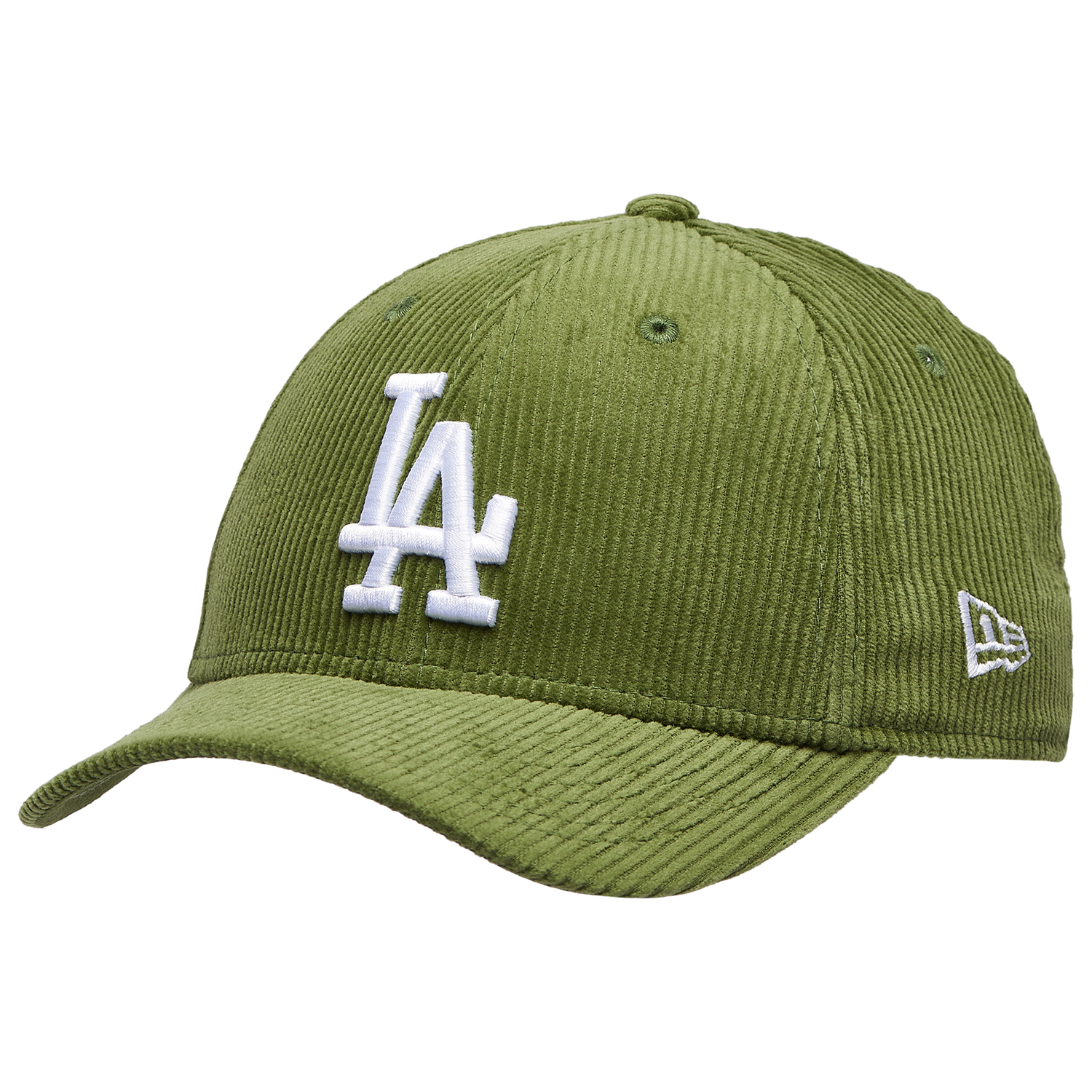 New Era Dodgers Cord 9FORTY Cap - Men's - Dark Green/White