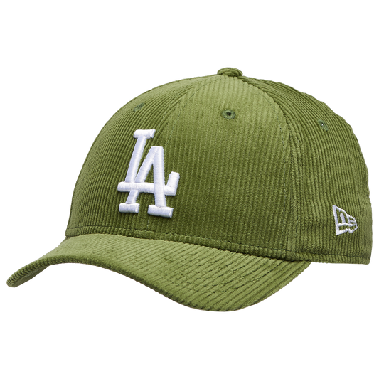 New Era Dodgers Cord 9FORTY Cap - Men's - Dark Green/White