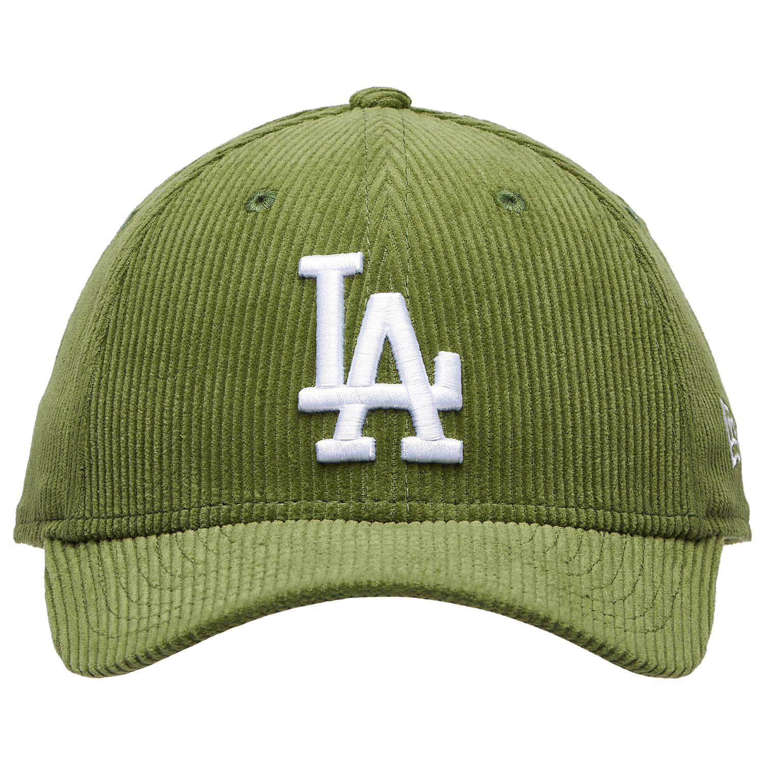 New Era Dodgers Cord 9FORTY Cap - Men's - Dark Green/White