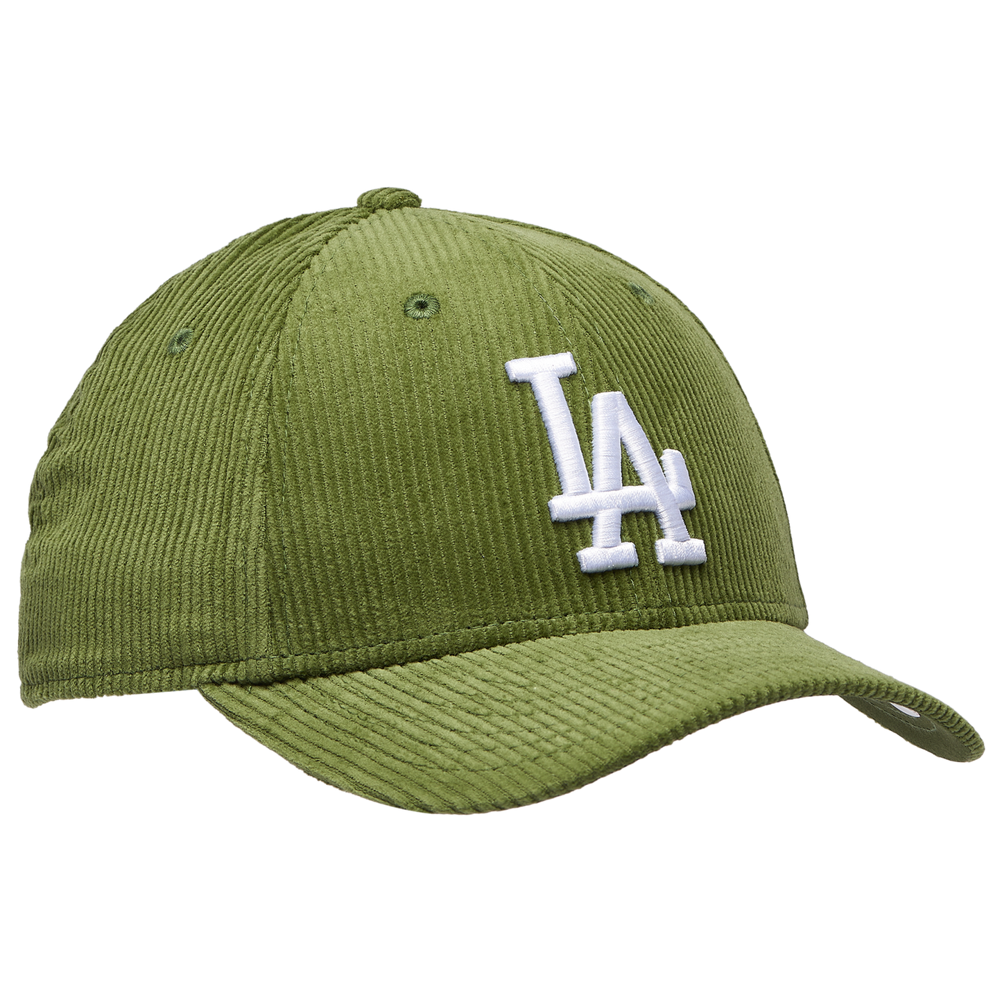 New Era Dodgers Cord 9FORTY Cap - Men's - Dark Green/White