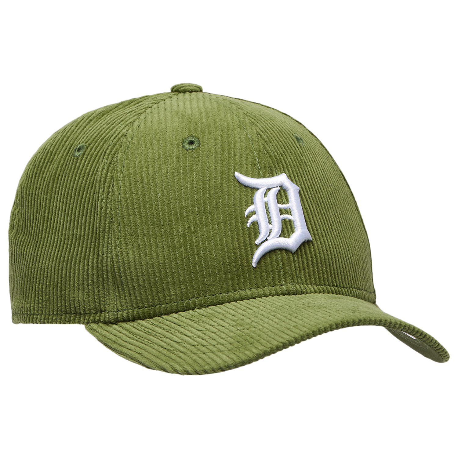 New Era Tigers Cord 9FORTY Cap - Men's - Dark Green/White