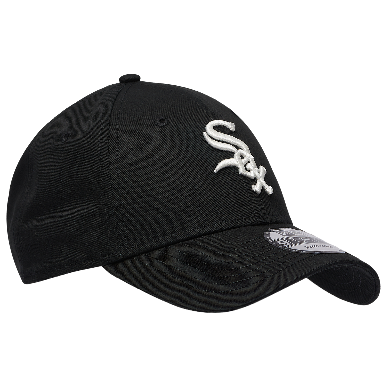 New Era White Sox Visor Script 9FORTY Cap - Men's - Black/White
