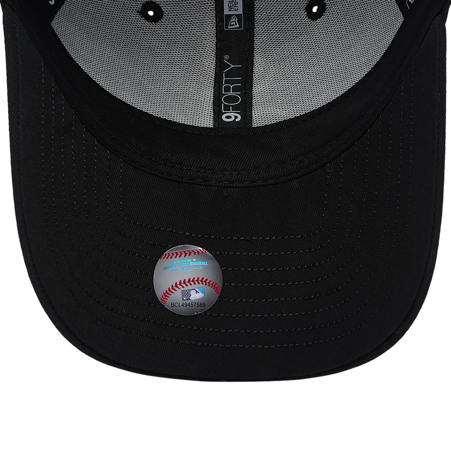 New Era White Sox Visor Script 9FORTY Cap - Men's - Black/White