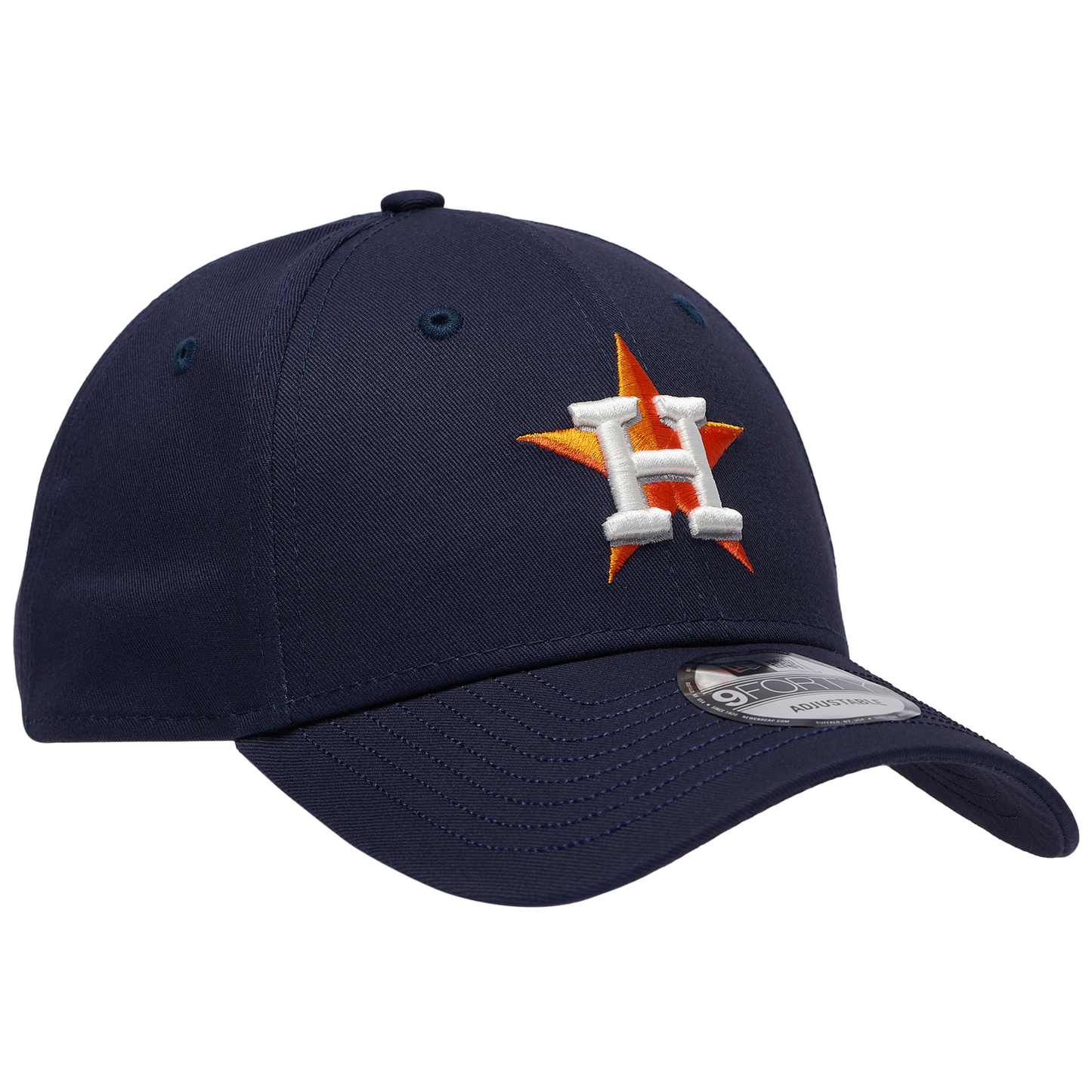 New Era Astros Visor Script 9FORTY Cap - Men's - Navy/White