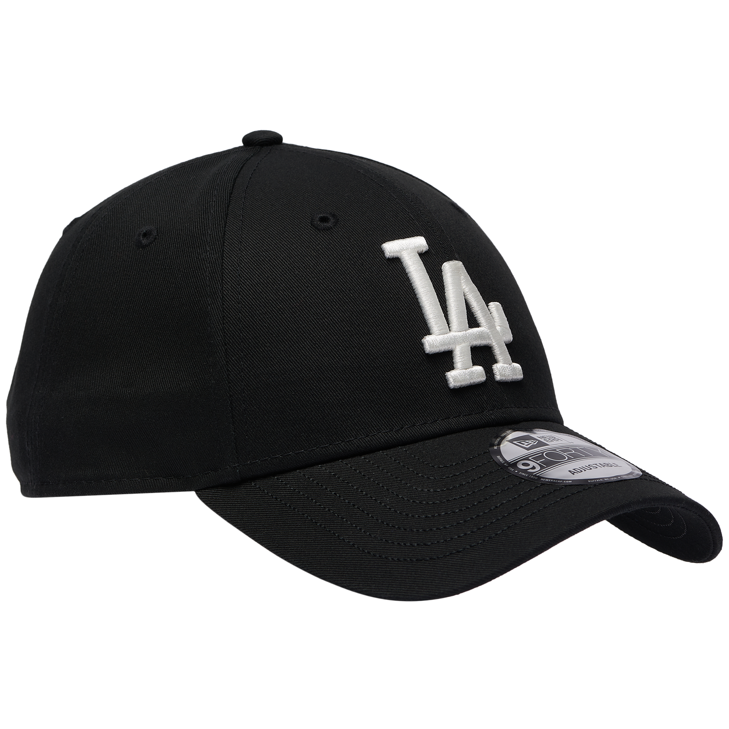 New Era Dodgers Visor Script 9FORTY Cap - Men's - Black/White