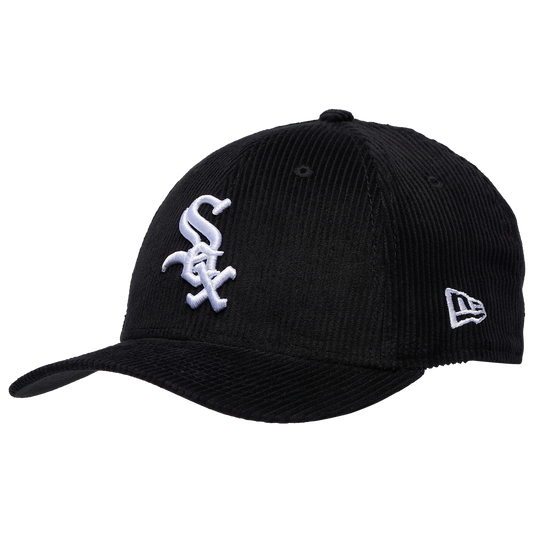 New Era White Sox Cord 9FORTY Cap - Men's - Black/White