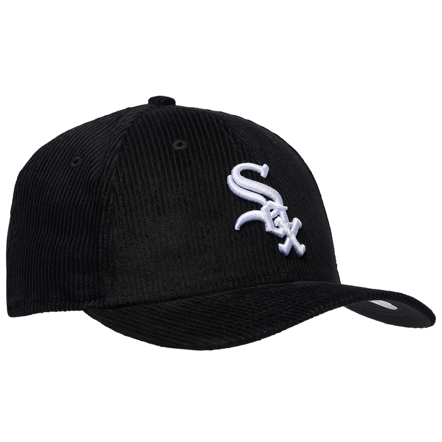 New Era White Sox Cord 9FORTY Cap - Men's - Black/White