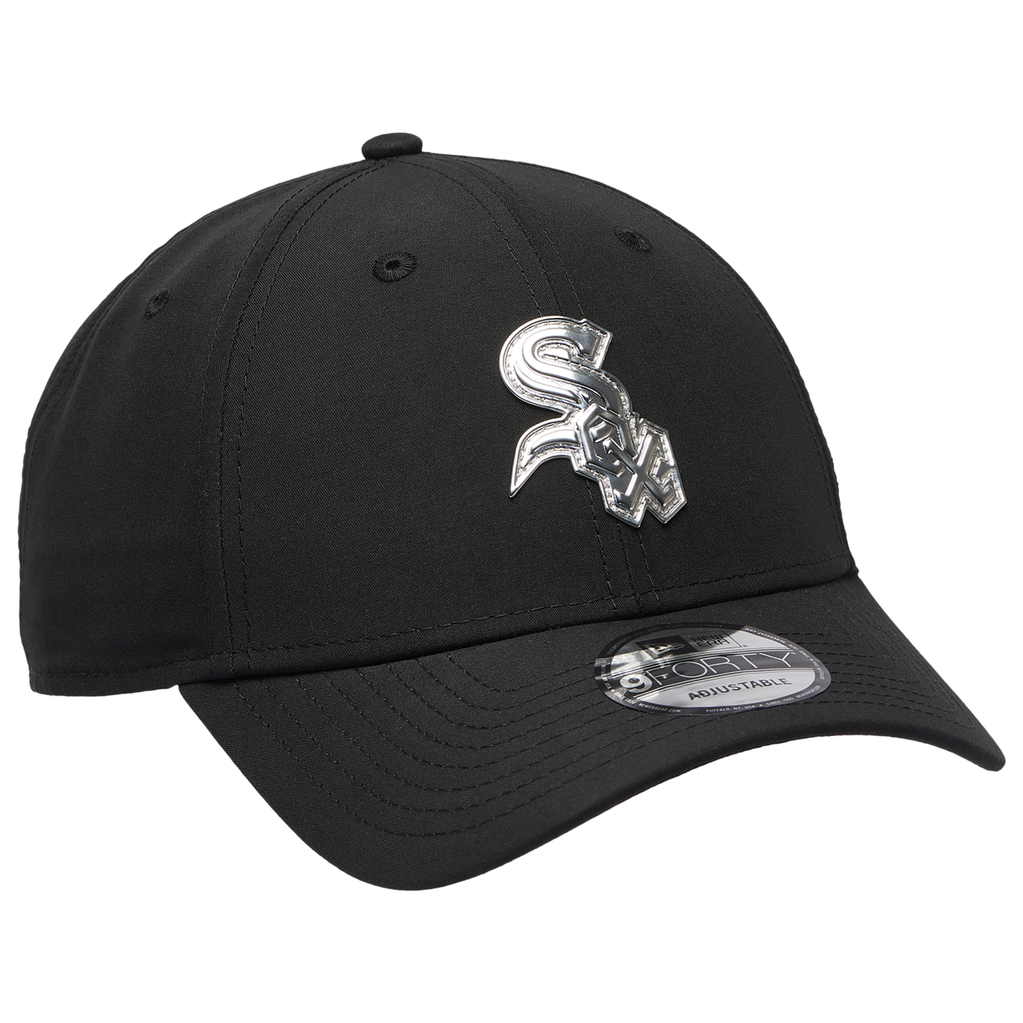 New Era White Sox Pin 9FORTY Cap - Men's - Black/White