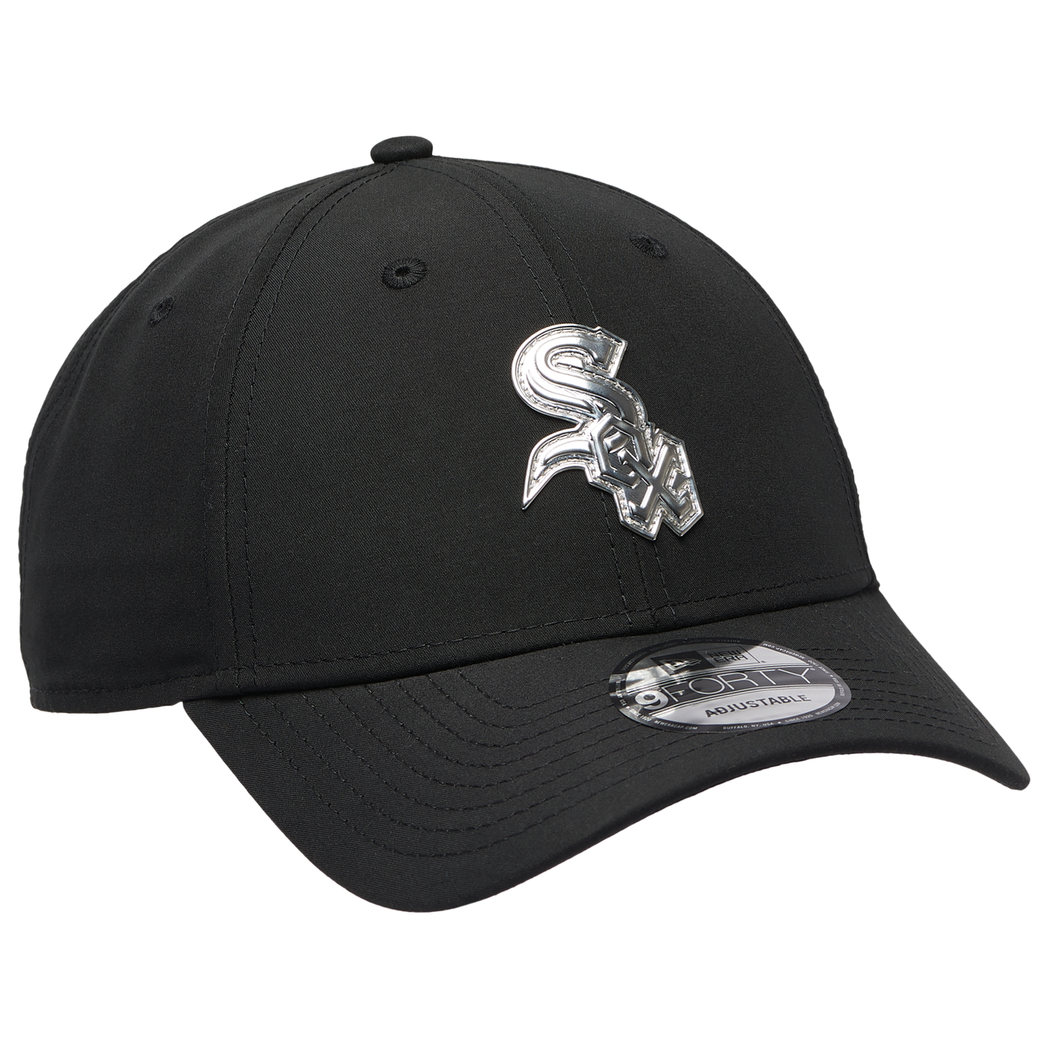 New Era White Sox Pin 9FORTY Cap - Men's - Black/White