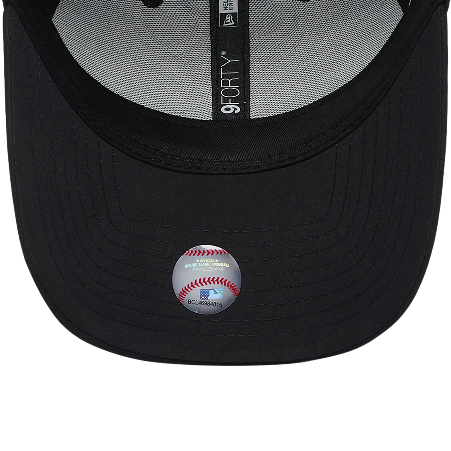 New Era Braves Pin 9FORTY Cap - Men's - Black/White