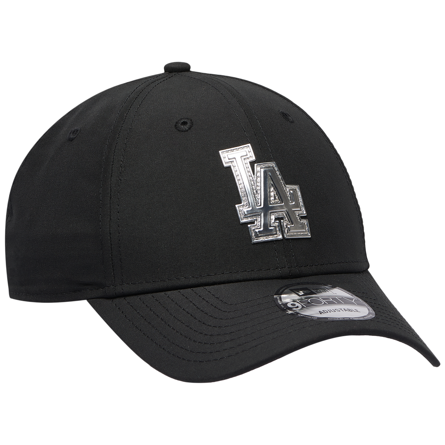 New Era Dodgers Pin 9FORTY Cap - Men's - Black/Silver