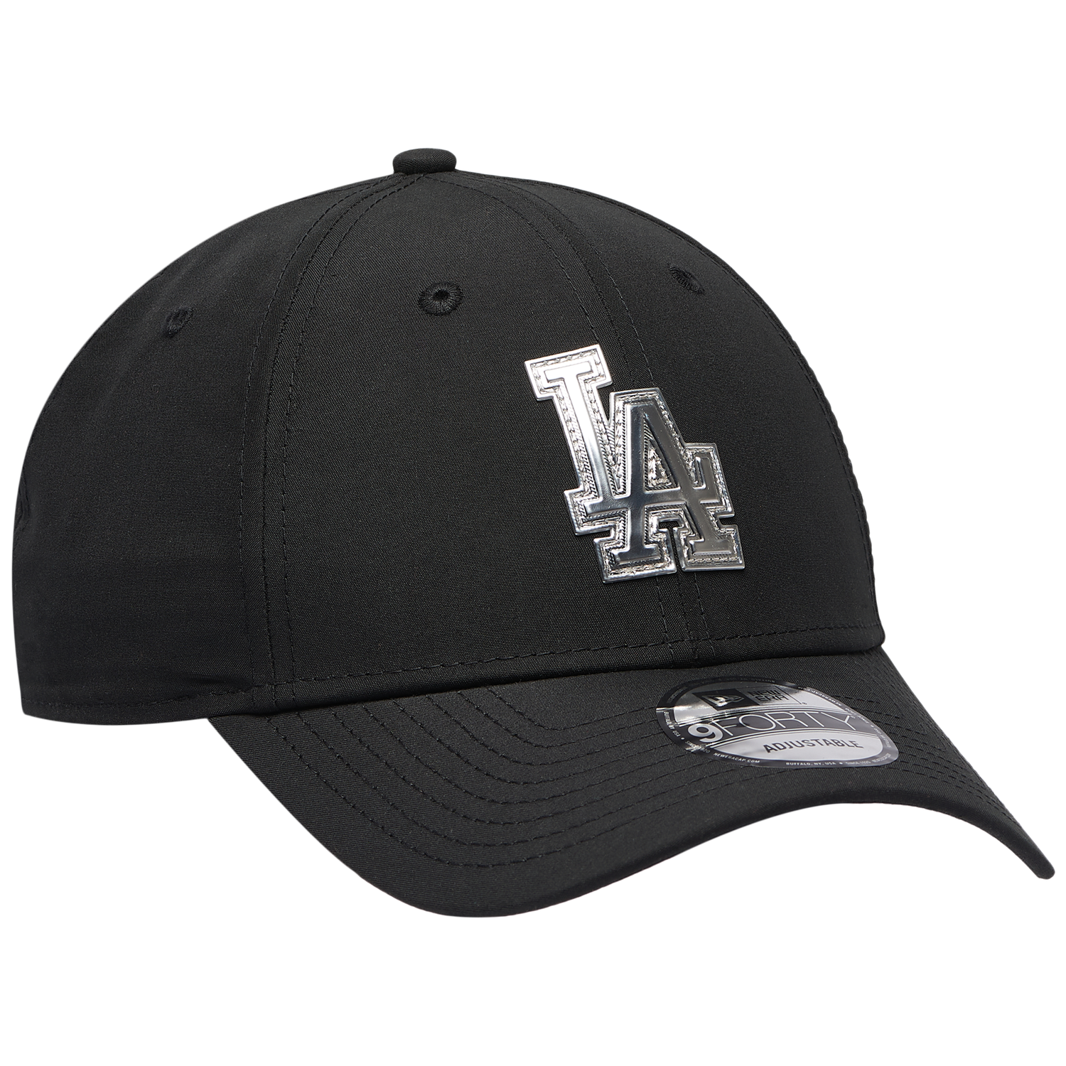 New Era Dodgers Pin 9FORTY Cap - Men's - Black/Silver