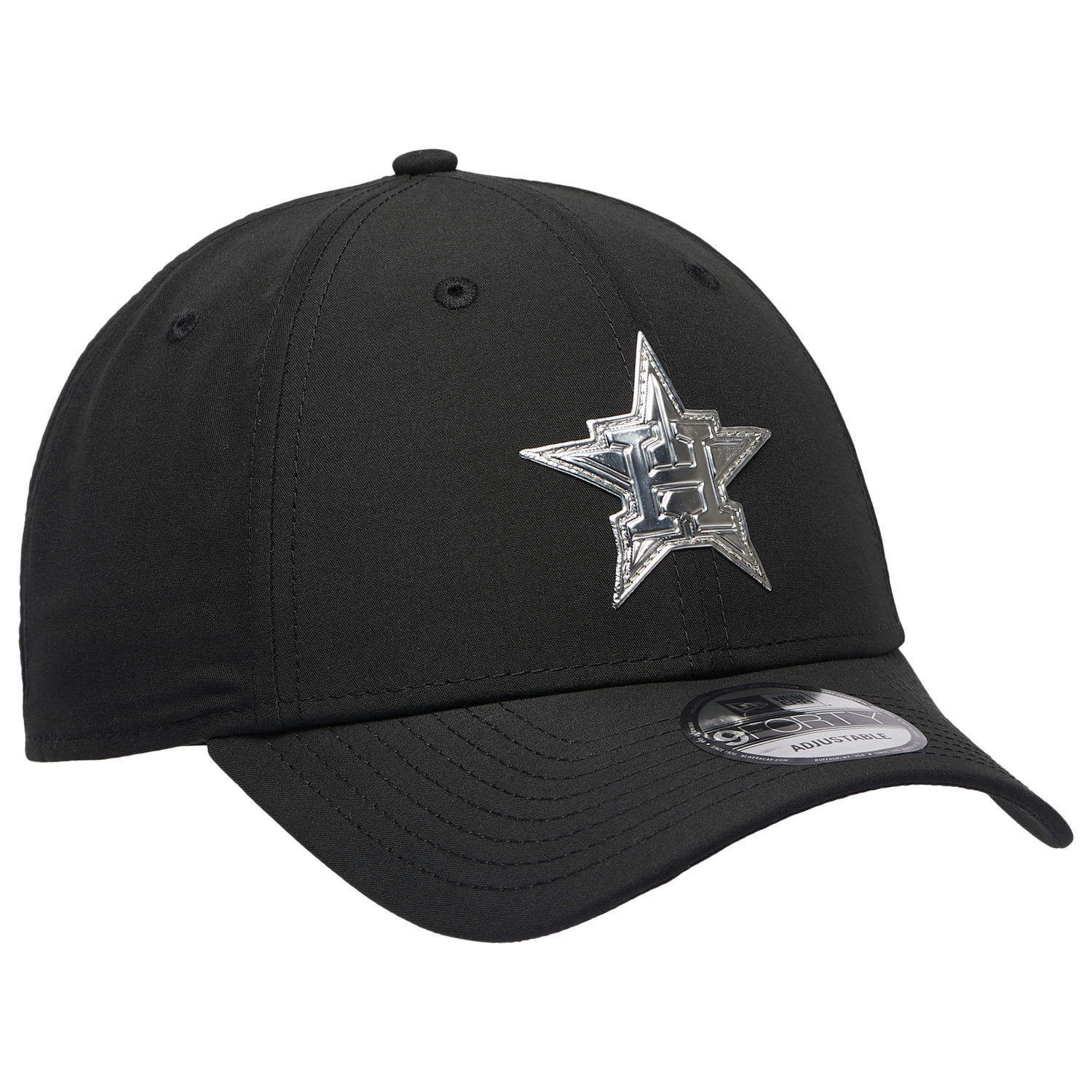 New Era Astros Pin 9FORTY Cap - Men's - Black/White