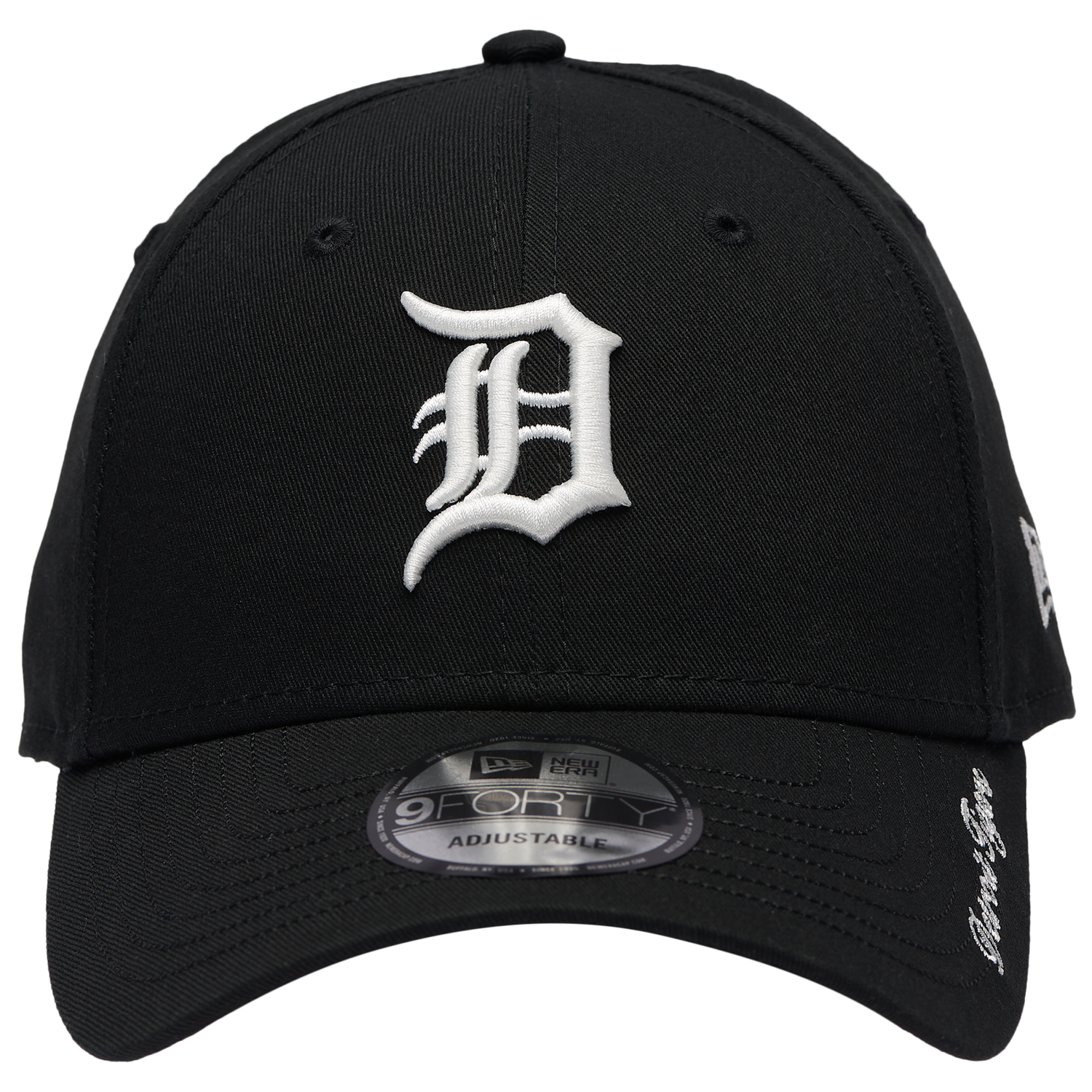 New Era Tigers Visor Script 9FORTY Cap - Men's - Black/White