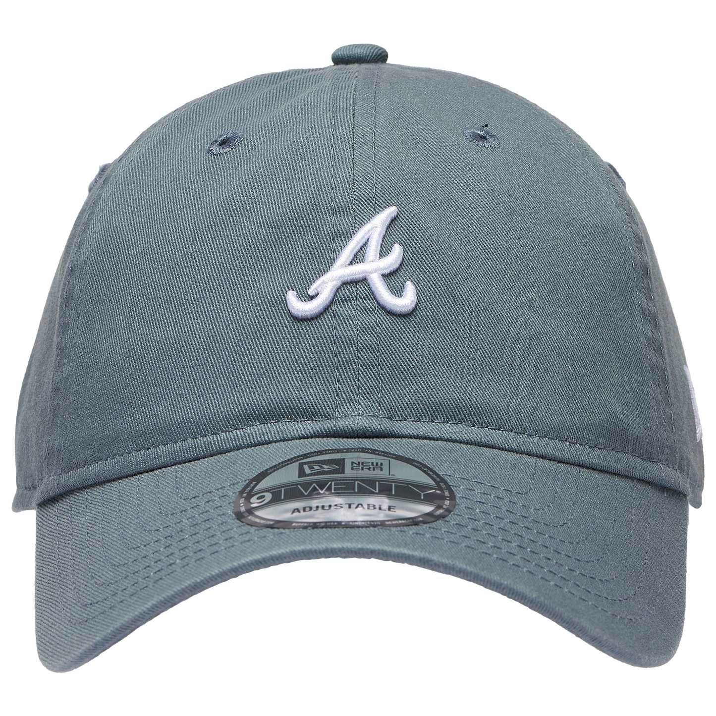 New Era Braves Washed Mini 9TWENTY Cap - Men's - Dark Grey/White