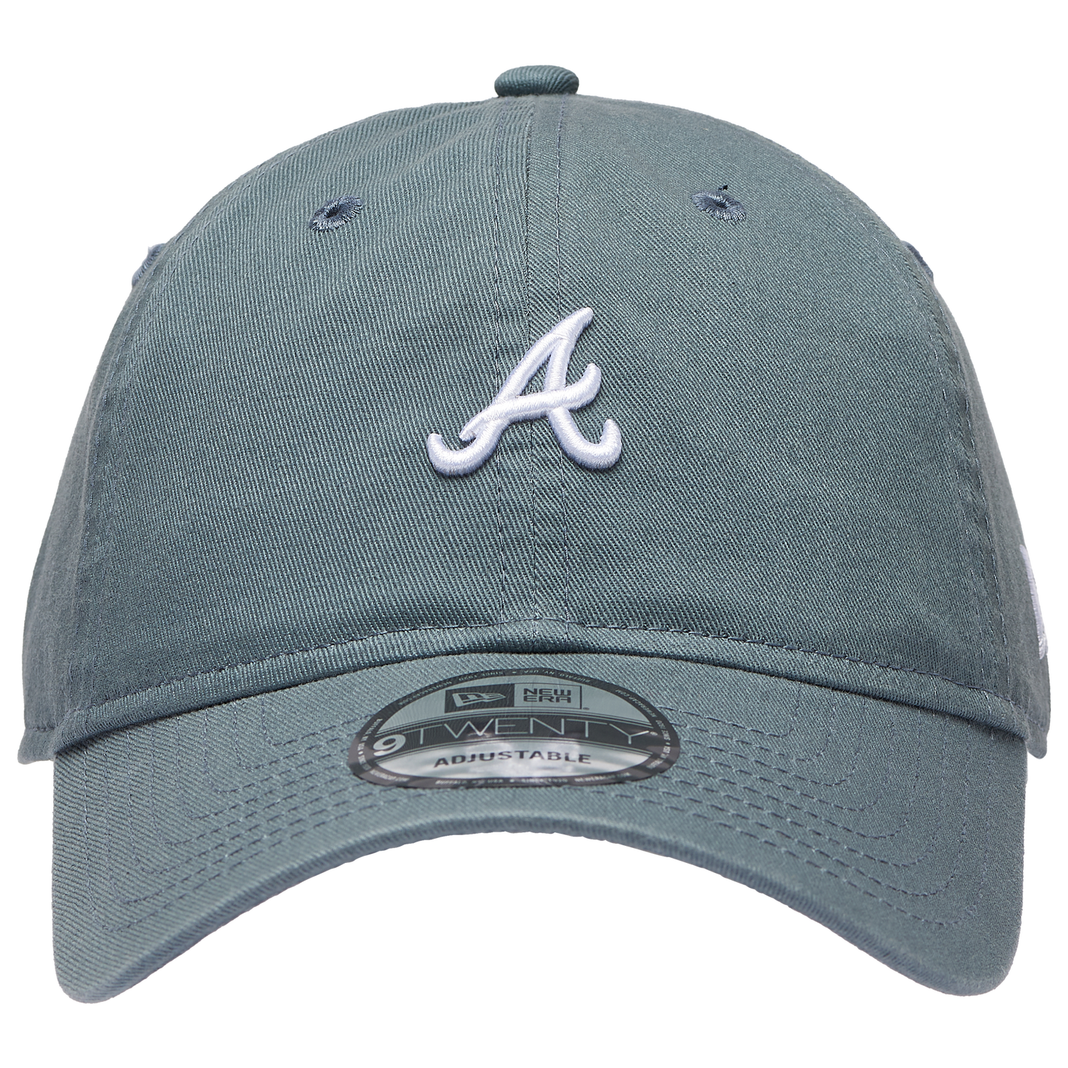 New Era Braves Washed Mini 9TWENTY Cap - Men's - Dark Grey/White