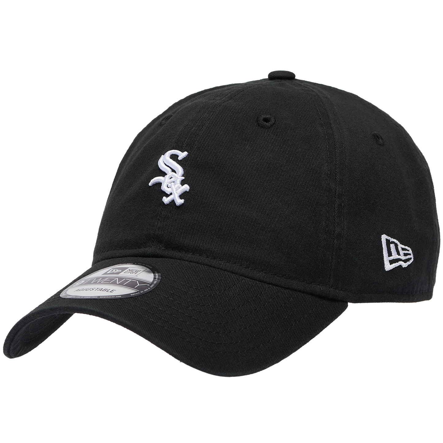 New Era White Sox Washed Mini 9TWENTY Cap - Men's - Black/White